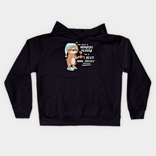 Not a morning person Kids Hoodie